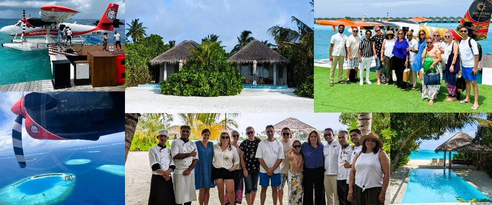 Tony goes island hopping in the Maldives